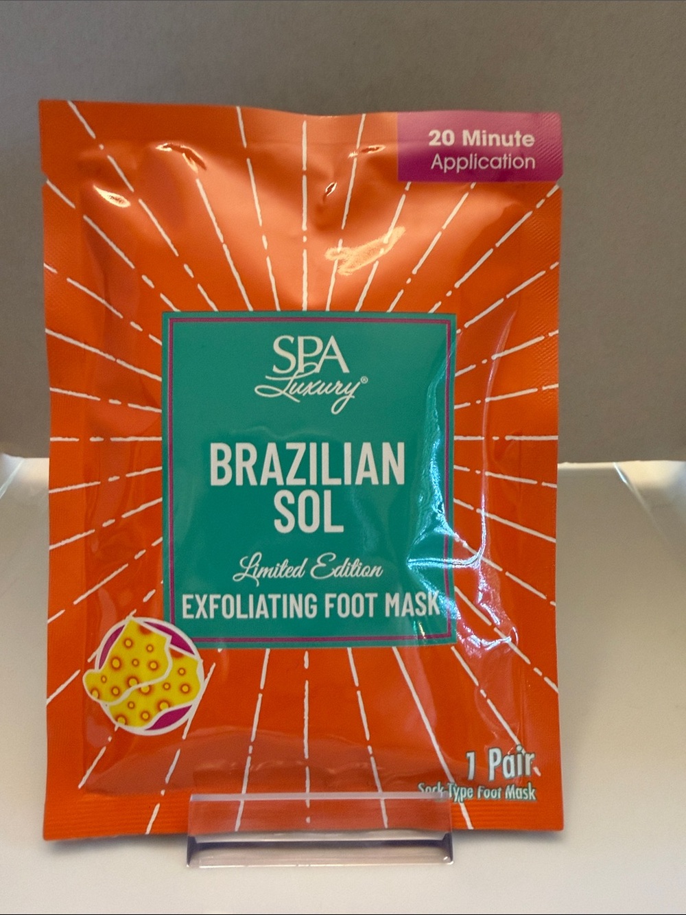 Spa Luxury Brazilian SOL Limited Edition Exfoliating Foot Mask